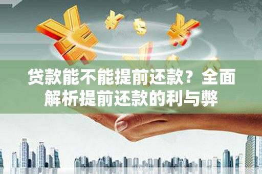 九台贷款能不能提前还款？全面解析提前还款的利与弊