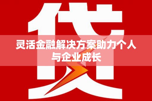 九台灵活金融解决方案助力个人与企业成长