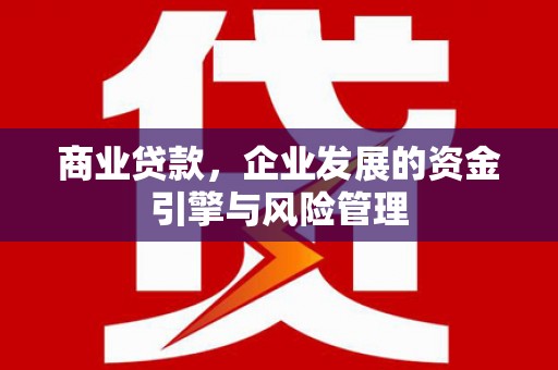 九台商业贷款，企业发展的资金引擎与风险管理