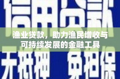 九台渔业贷款，助力渔民增收与可持续发展的金融工具