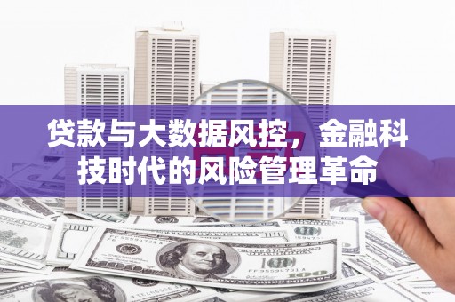 九台贷款与大数据风控，金融科技时代的风险管理革命