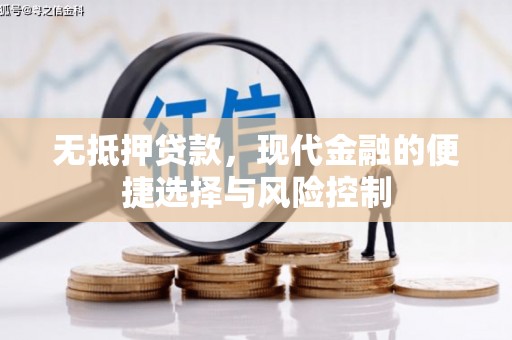 九台无抵押贷款，现代金融的便捷选择与风险控制