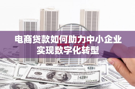 九台电商贷款如何助力中小企业实现数字化转型