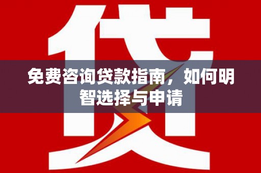 九台免费咨询贷款指南，如何明智选择与申请