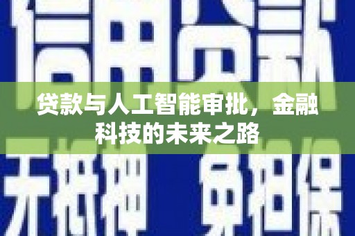 九台贷款与人工智能审批，金融科技的未来之路