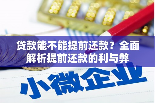 九台贷款能不能提前还款？全面解析提前还款的利与弊