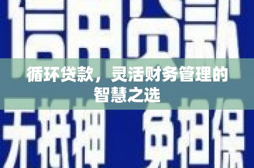 九台循环贷款，灵活财务管理的智慧之选