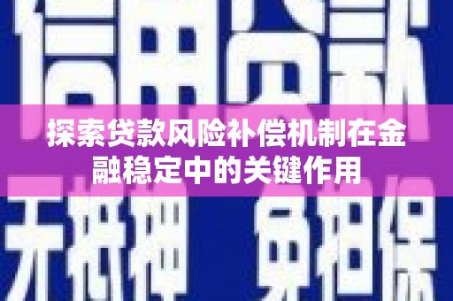 九台探索贷款风险补偿机制在金融稳定中的关键作用