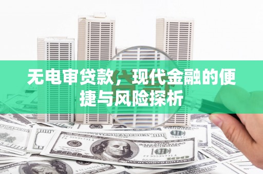 九台无电审贷款，现代金融的便捷与风险探析