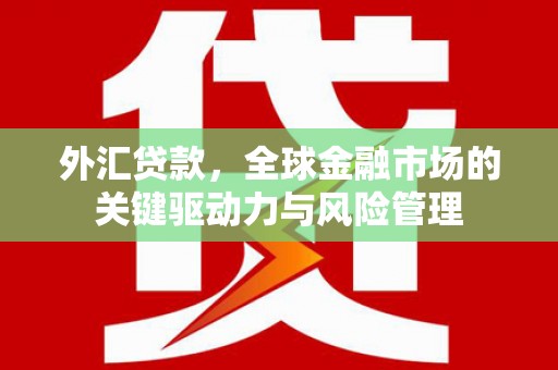 九台外汇贷款，全球金融市场的关键驱动力与风险管理