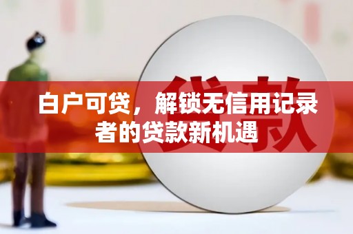 九台白户可贷，解锁无信用记录者的贷款新机遇