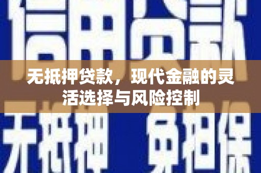 九台无抵押贷款，现代金融的灵活选择与风险控制