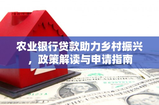 九台农业银行贷款助力乡村振兴，政策解读与申请指南