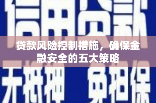九台贷款风险控制措施，确保金融安全的五大策略