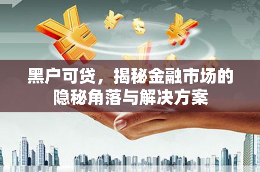 九台黑户可贷，揭秘金融市场的隐秘角落与解决方案
