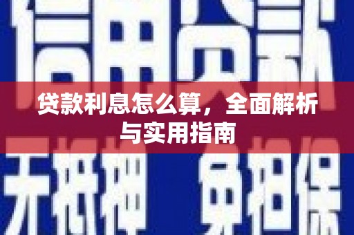 九台贷款利息怎么算，全面解析与实用指南