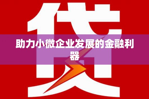 九台助力小微企业发展的金融利器