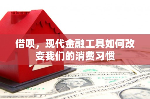 九台借呗，现代金融工具如何改变我们的消费习惯