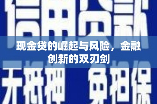 九台现金贷的崛起与风险，金融创新的双刃剑