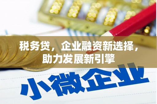 九台税务贷，企业融资新选择，助力发展新引擎