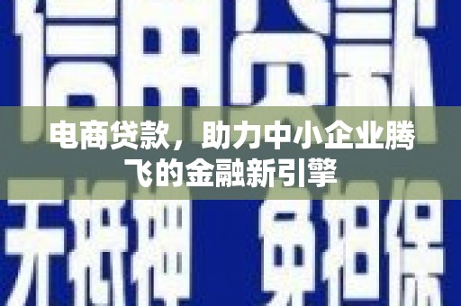 九台电商贷款，助力中小企业腾飞的金融新引擎