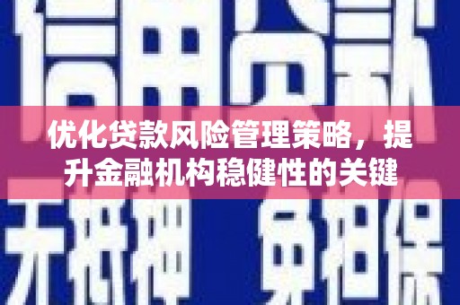 九台优化贷款风险管理策略，提升金融机构稳健性的关键