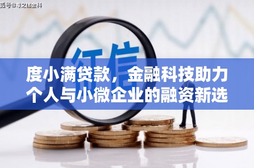 九台度小满贷款，金融科技助力个人与小微企业的融资新选择