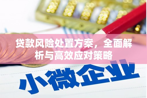 九台贷款风险处置方案，全面解析与高效应对策略