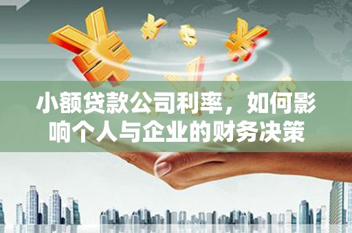 九台小额贷款公司利率，如何影响个人与企业的财务决策