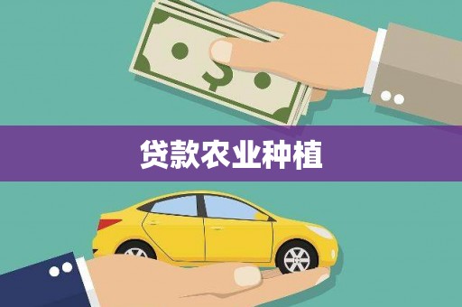 九台贷款农业种植