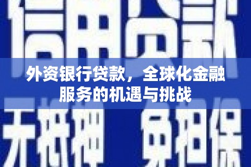 九台外资银行贷款，全球化金融服务的机遇与挑战