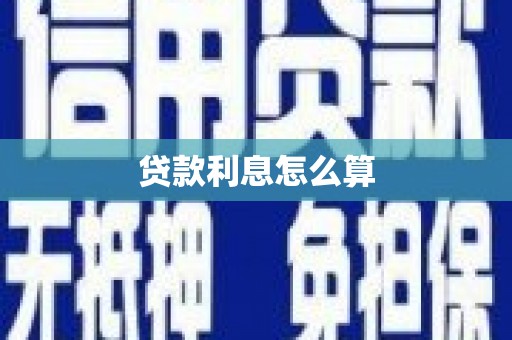 九台贷款利息怎么算