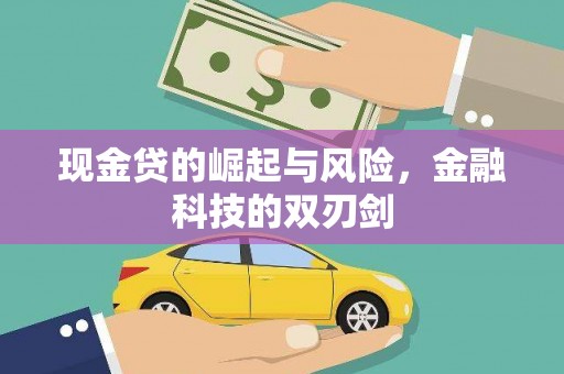 九台现金贷的崛起与风险，金融科技的双刃剑