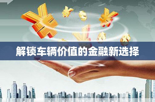 九台解锁车辆价值的金融新选择