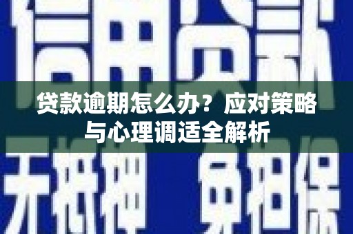 九台贷款逾期怎么办？应对策略与心理调适全解析