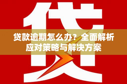 九台贷款逾期怎么办？全面解析应对策略与解决方案