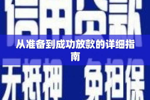 九台从准备到成功放款的详细指南