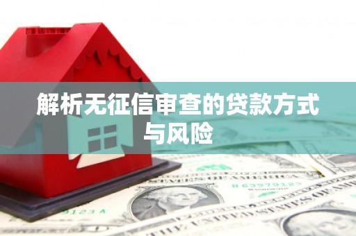 九台解析无征信审查的贷款方式与风险