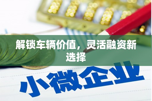 九台解锁车辆价值，灵活融资新选择