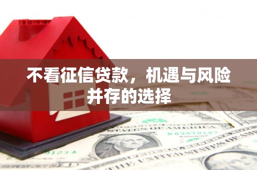 九台不看征信贷款，机遇与风险并存的选择