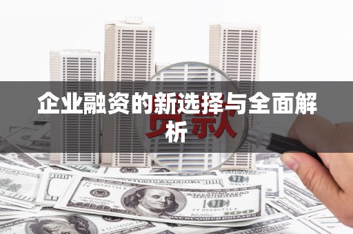 九台企业融资的新选择与全面解析