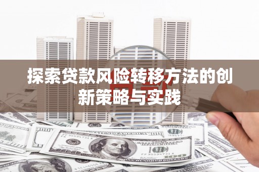 九台探索贷款风险转移方法的创新策略与实践